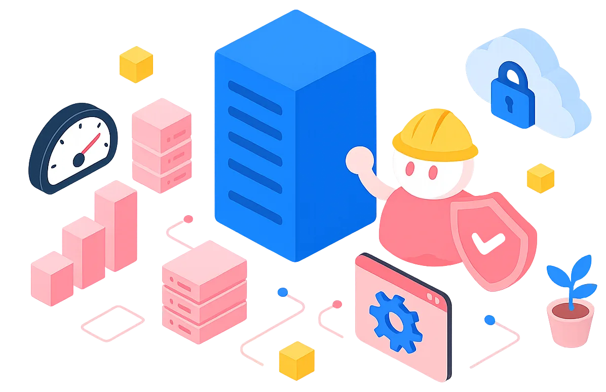 dedicated server illustration